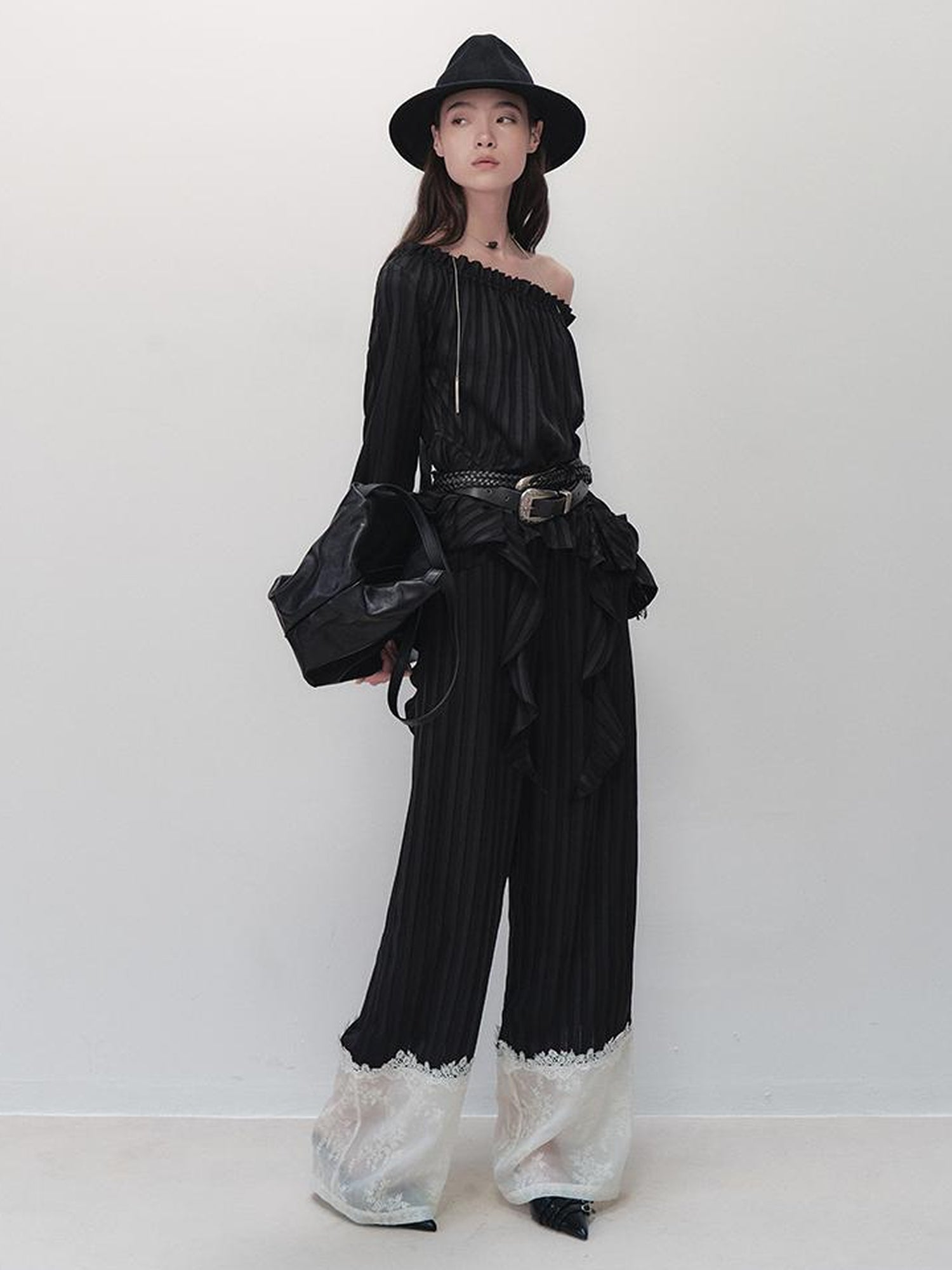 AnnoMundi French Ruffled Off Shoulder Blouse