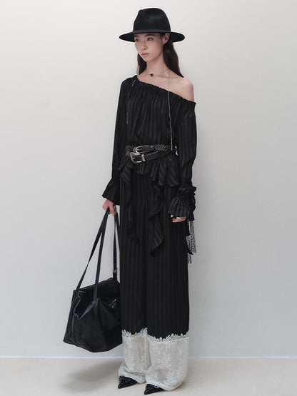 AnnoMundi French Ruffled Off Shoulder Blouse