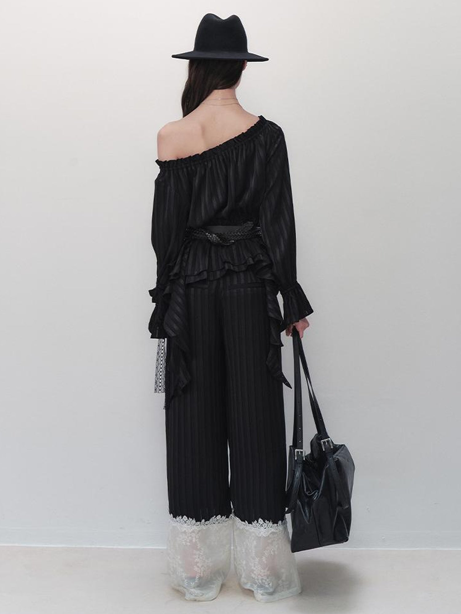 AnnoMundi French Ruffled Off Shoulder Blouse