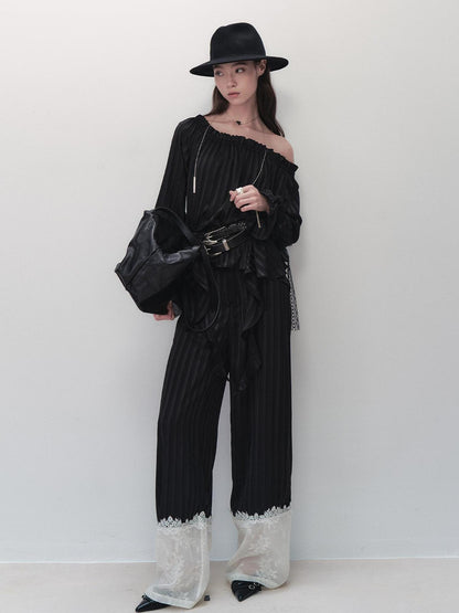 AnnoMundi French Ruffled Off Shoulder Blouse
