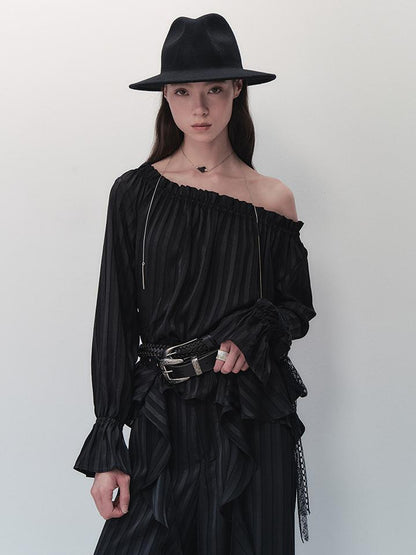 AnnoMundi French Ruffled Off Shoulder Blouse