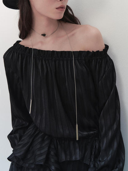 AnnoMundi French Ruffled Off Shoulder Blouse