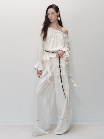 AnnoMundi French Ruffled Off Shoulder Blouse