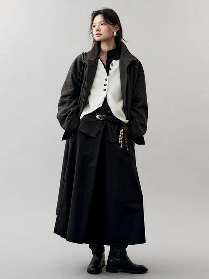 AnnoMundi Frost White Dream Long Knit Vest Set Suits