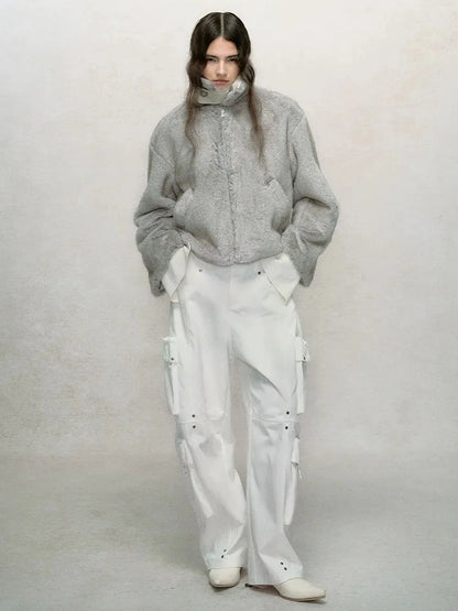 AnnoMundi Frostshadow Tweed Short Eco Fur Jacket Jacket