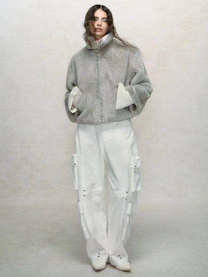 AnnoMundi Frostshadow Tweed Short Eco Fur Jacket Jacket