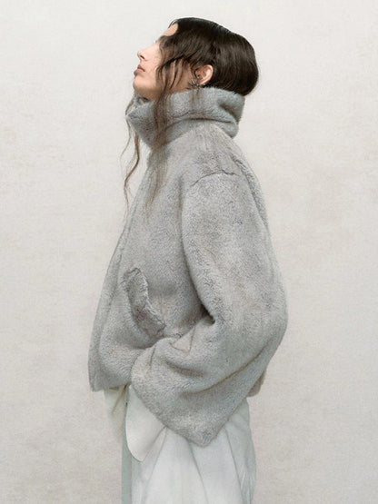 AnnoMundi Frostshadow Tweed Short Eco Fur Jacket Jacket