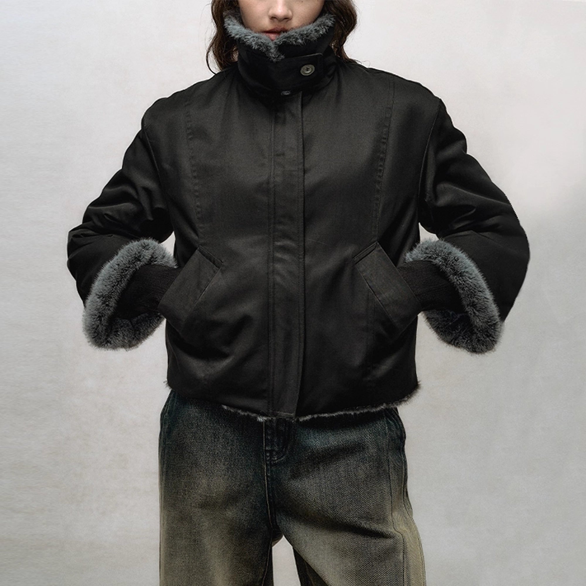 AnnoMundi_Frostshadow_Tweed_Short_Eco_Fur_Jacket_MISSTT