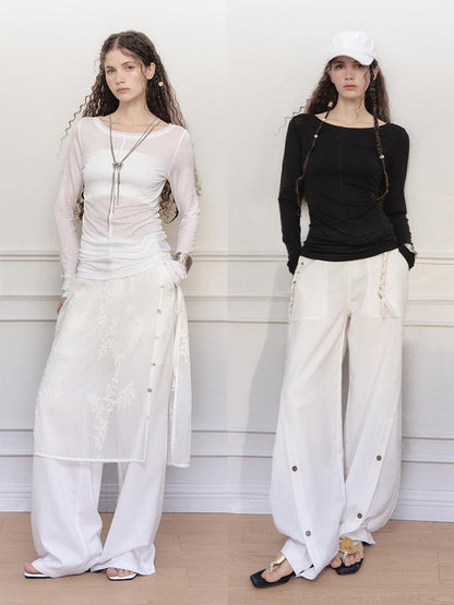 AnnoMundi Gauze Knit Sheer Tencel Tee