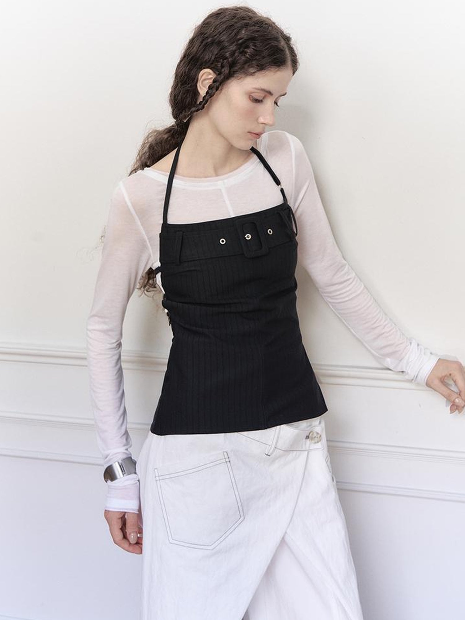 AnnoMundi Gauze Knit Sheer Tencel Tee