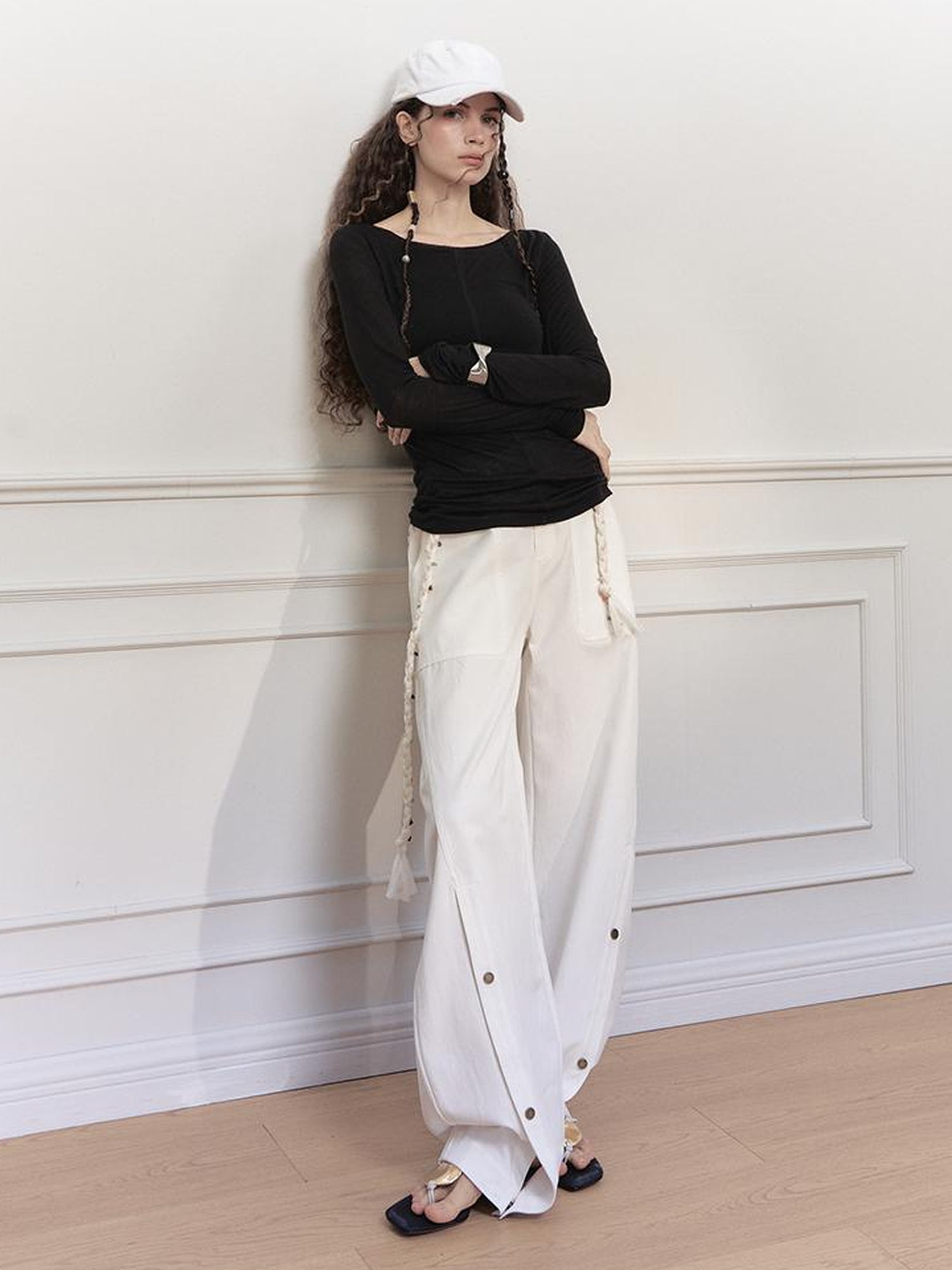 AnnoMundi Gauze Knit Sheer Tencel Tee