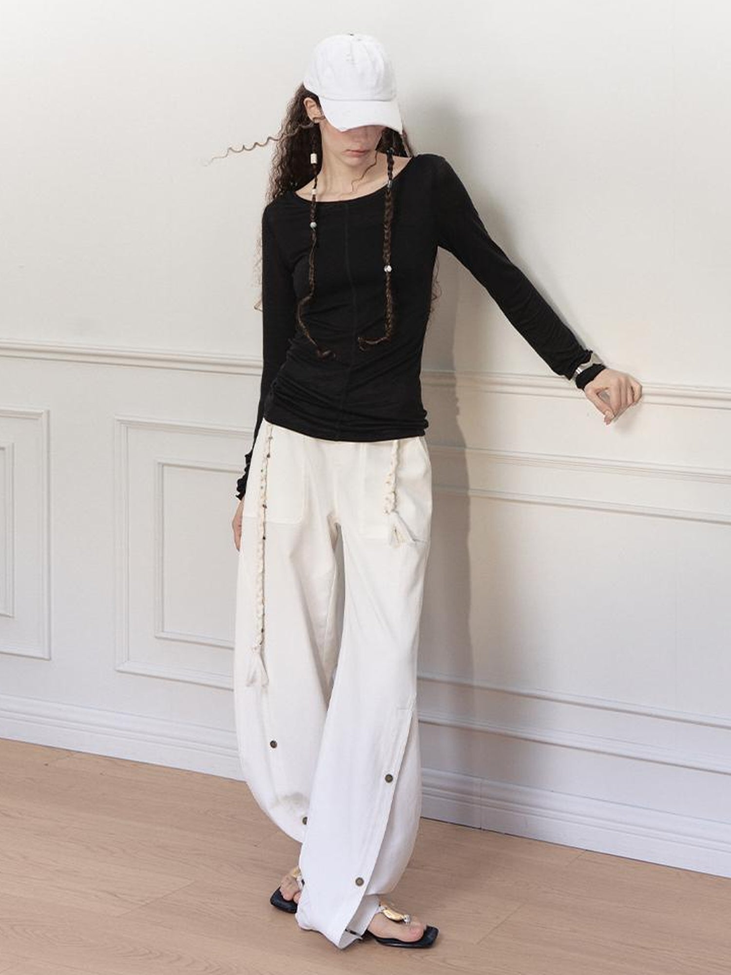 AnnoMundi Gauze Knit Sheer Tencel Tee