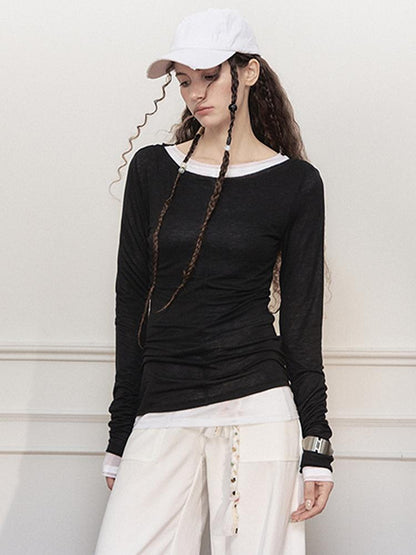 AnnoMundi Gauze Knit Sheer Tencel Tee