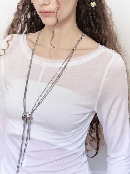 AnnoMundi Gauze Knit Sheer Tencel Tee
