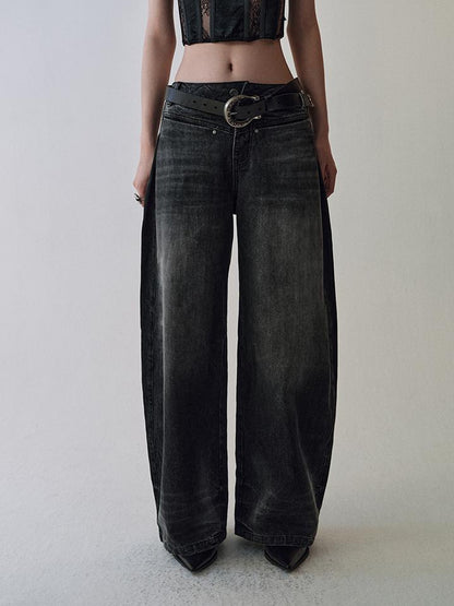 AnnoMundi Gradient Wash Distressed Denim Jeans