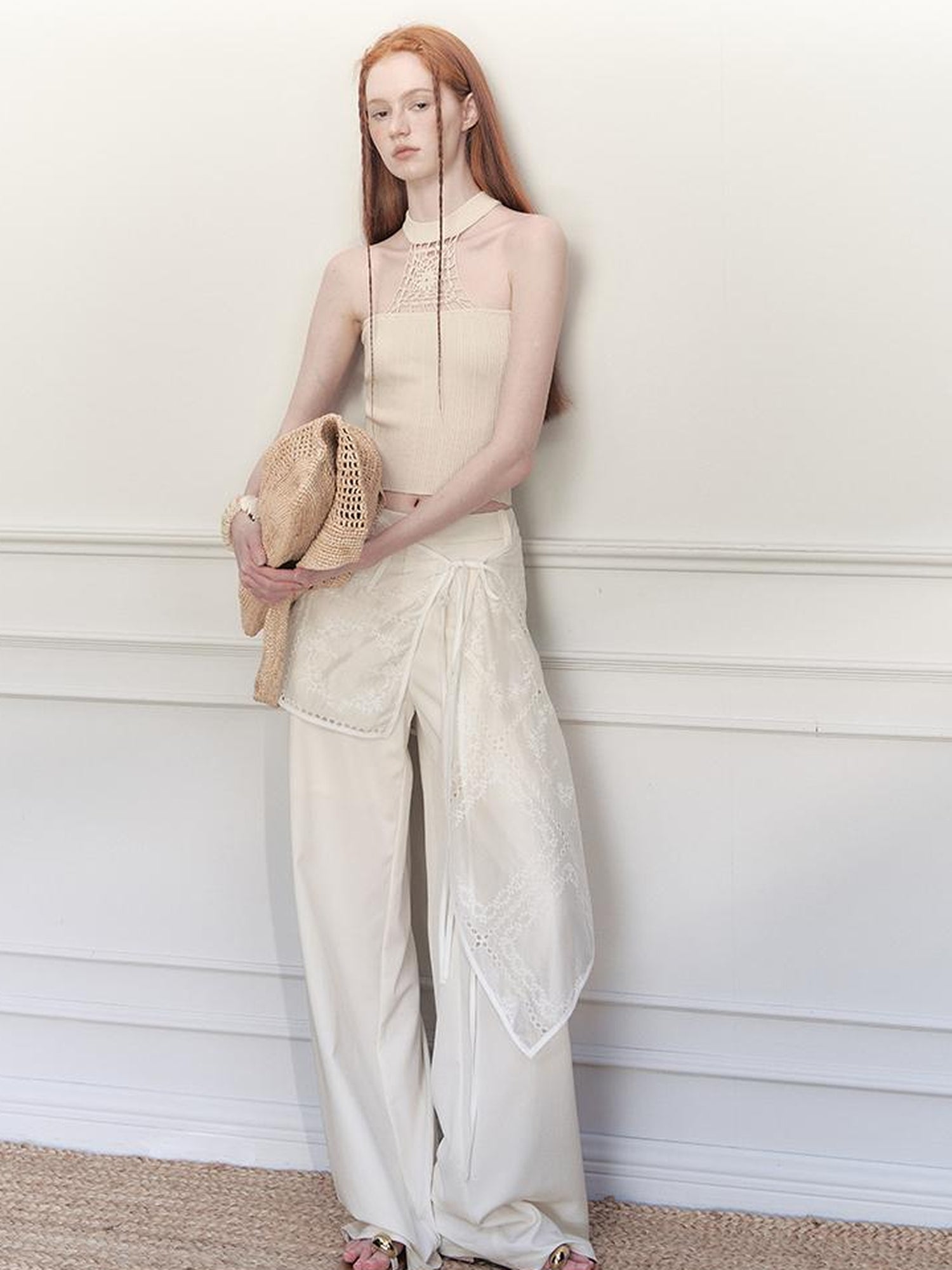 AnnoMundi Hand Crocheted Knit Halter Top