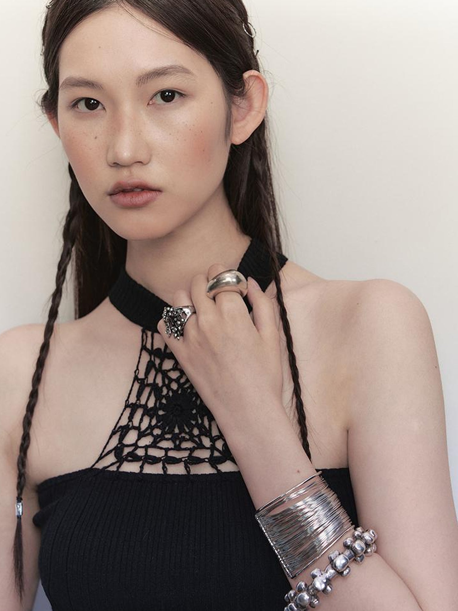 AnnoMundi Hand Crocheted Knit Halter Top
