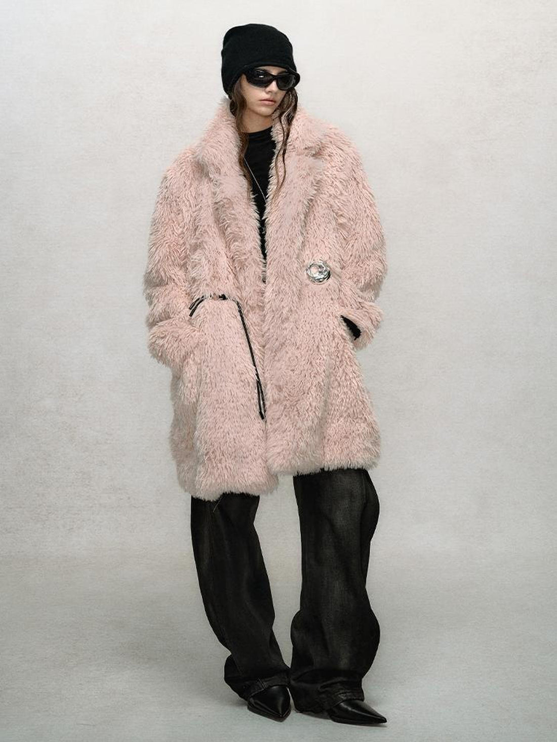 AnnoMundi Hand Knitted Button Plush Coat