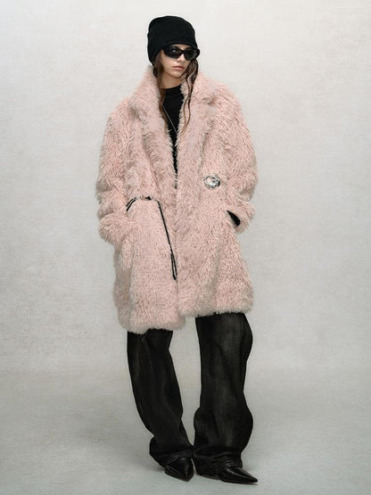 AnnoMundi Hand Knitted Button Plush Coat
