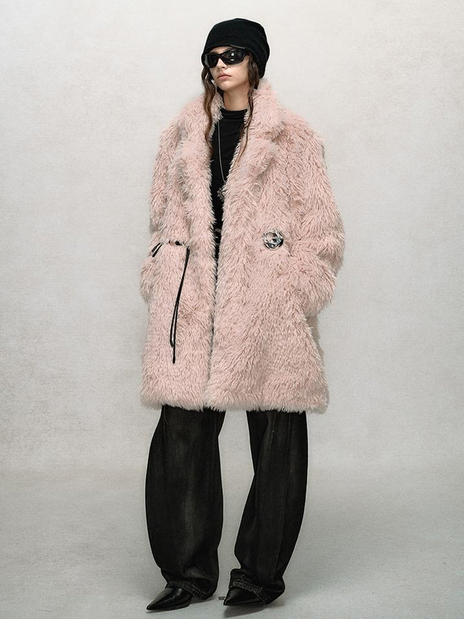 AnnoMundi Hand Knitted Button Plush Coat