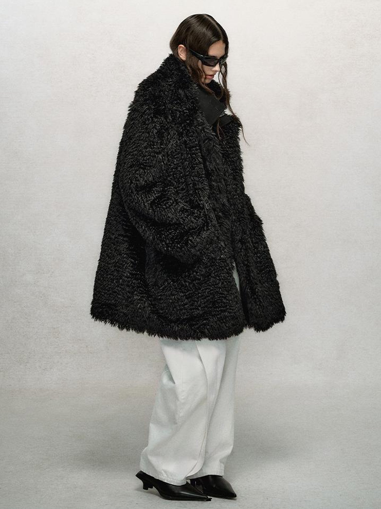 AnnoMundi Hand Knitted Button Plush Coat