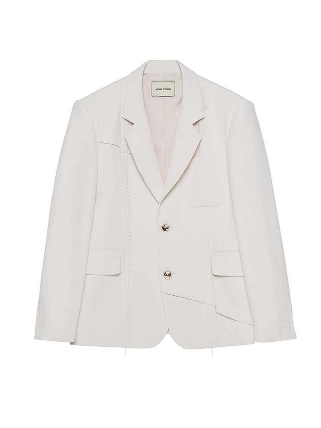 AnnoMundi Hand Pleated Stitch Detail Retro Oversized Blazer