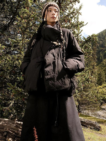 Hand Twisted Yak Wool Striped Beanie Hat