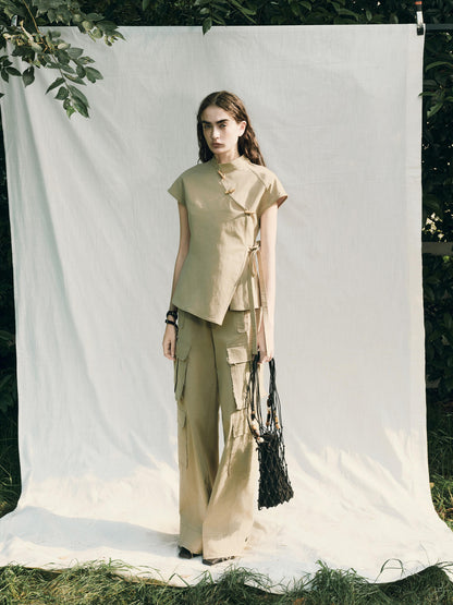 AnnoMundi Handwoven Beaded Tote Bag Distant Mountain Dusk