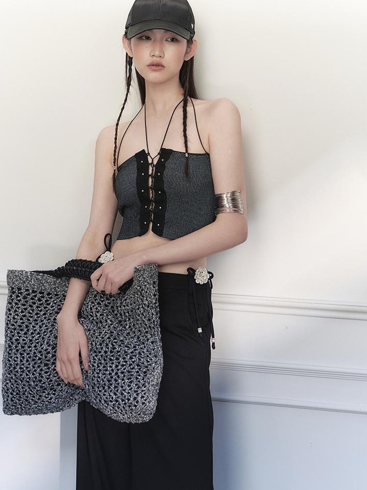 AnnoMundi Handwoven Rope Knit Tote Bag