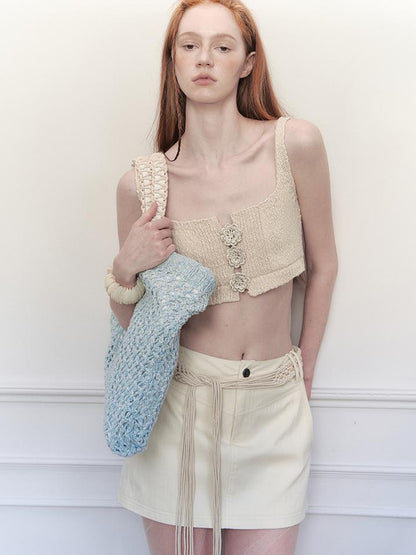 AnnoMundi Handwoven Rope Knit Tote Bag
