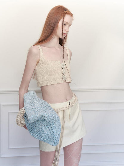 AnnoMundi Handwoven Rope Knit Tote Bag