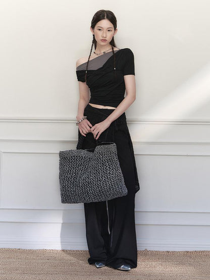 AnnoMundi Handwoven Rope Knit Tote Bag