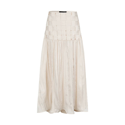 AnnoMundi_Handwoven_Texture_A_Line_Midi_Skirt_With_Asymmetric_Hem_MISSTT