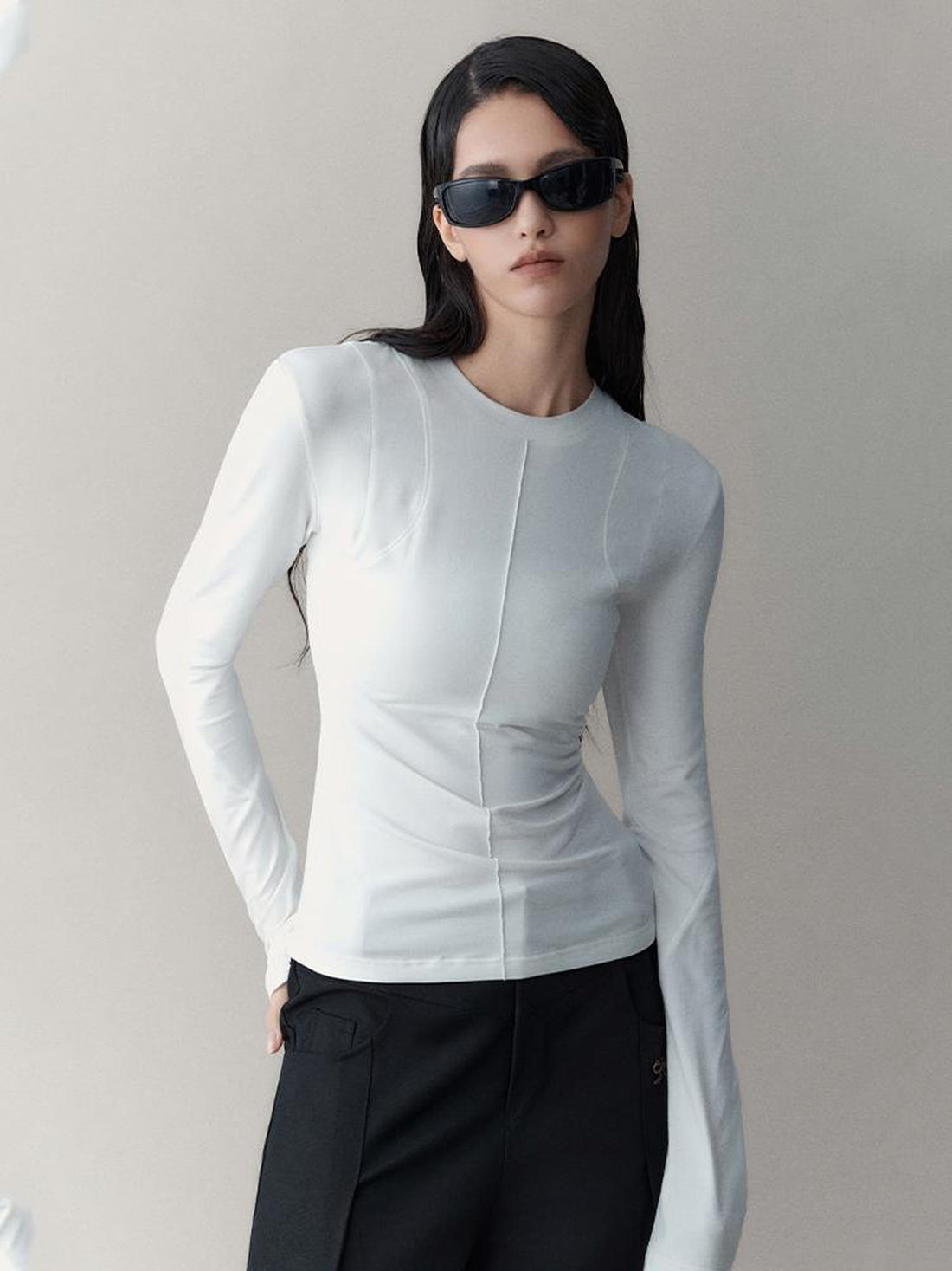 AnnoMundi High Elasticity Fleece Slim Fit Crewneck Tee