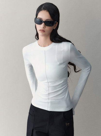 AnnoMundi High Elasticity Fleece Slim Fit Crewneck Tee