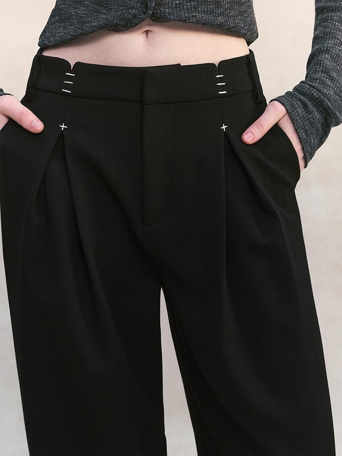 AnnoMundi High Waist Stitch Wool Women&