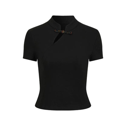 AnnoMundi_Ink_Asymmetric_Stand_Collar_Waist_Cinch_Women&