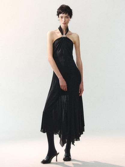 AnnoMundi Ink Mist Layered Asymmetrical Jellyfish Hem Women&