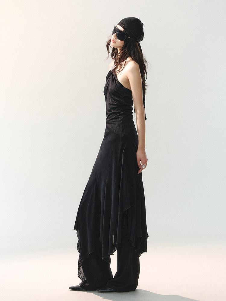 AnnoMundi Ink Mist Layered Asymmetrical Jellyfish Hem Women&