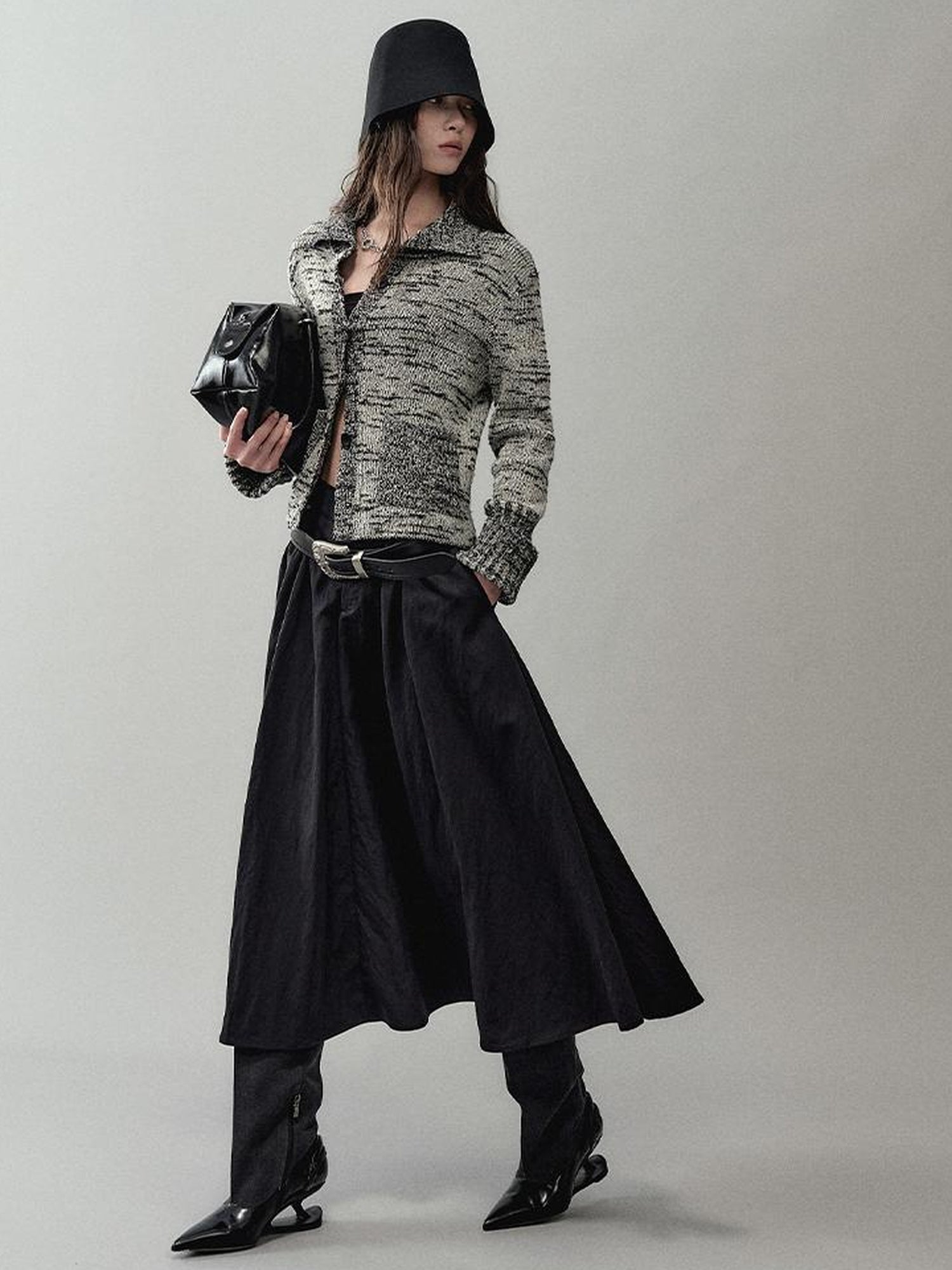AnnoMundi Ink Wash Textured Knit Cardigan