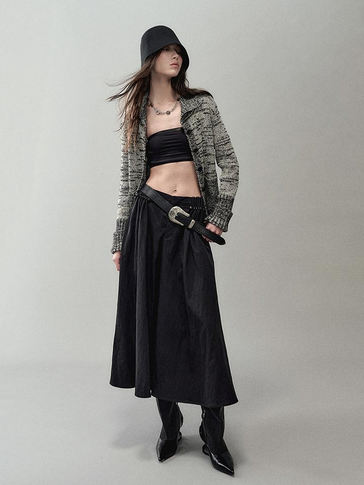 AnnoMundi Ink Wash Textured Knit Cardigan