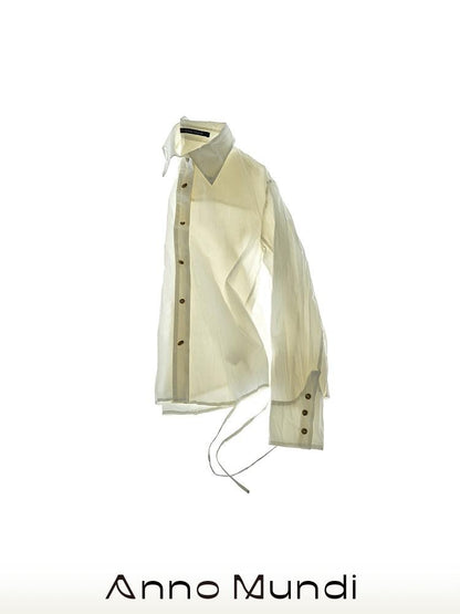 AnnoMundi Ivory 3d Pressed Pleats Adjustable Waist Women&