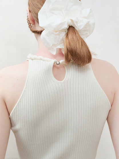 AnnoMundi Knotted Neckline Knit Vest