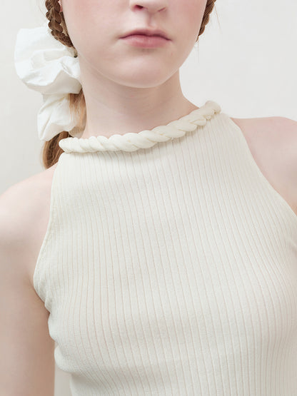 AnnoMundi Knotted Neckline Knit Vest