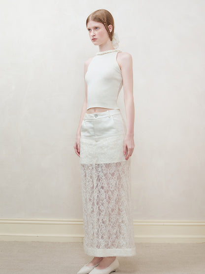 AnnoMundi Knotted Neckline Knit Vest