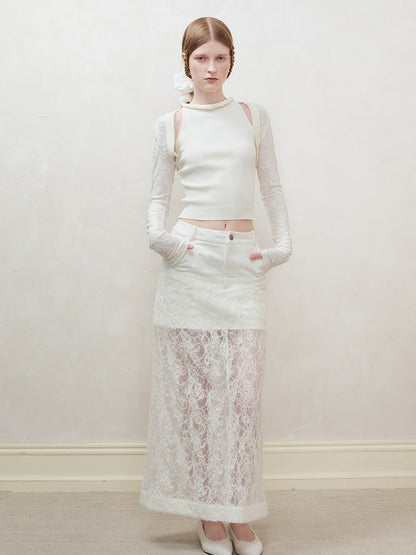 AnnoMundi Knotted Neckline Knit Vest