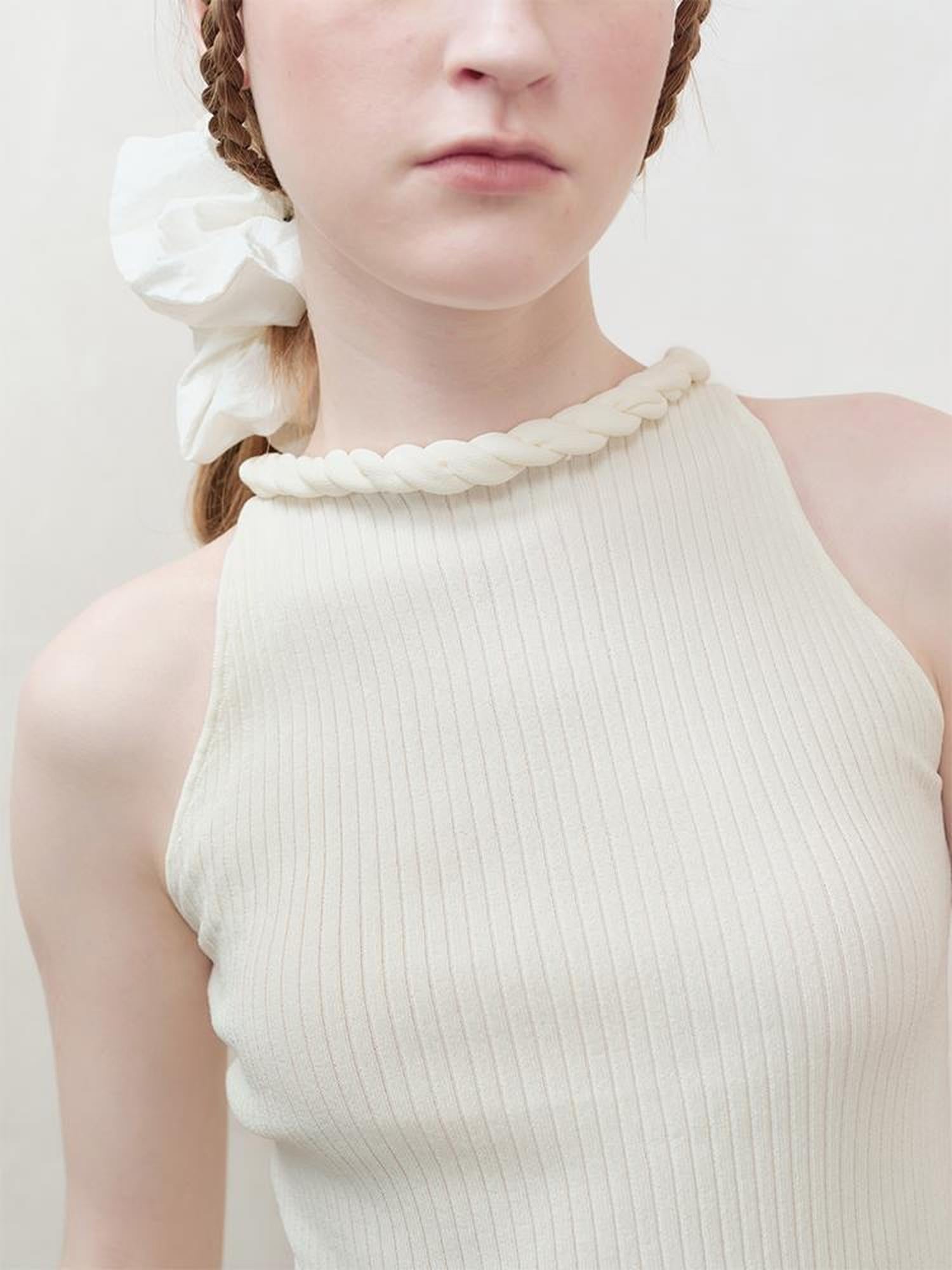 AnnoMundi Knotted Neckline Knit Vest