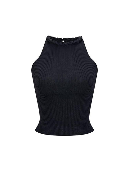 AnnoMundi Knotted Neckline Knit Vest