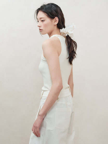 AnnoMundi Knotted Neckline Knit Vest