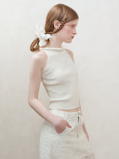 AnnoMundi Knotted Neckline Knit Vest